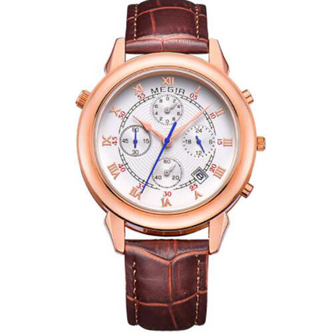 Original Military Watch Men Quartz Wristwatch Clock Genuine Leather Bracelet Roman Dial Classic Watches